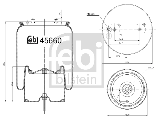 Bellow, air suspension